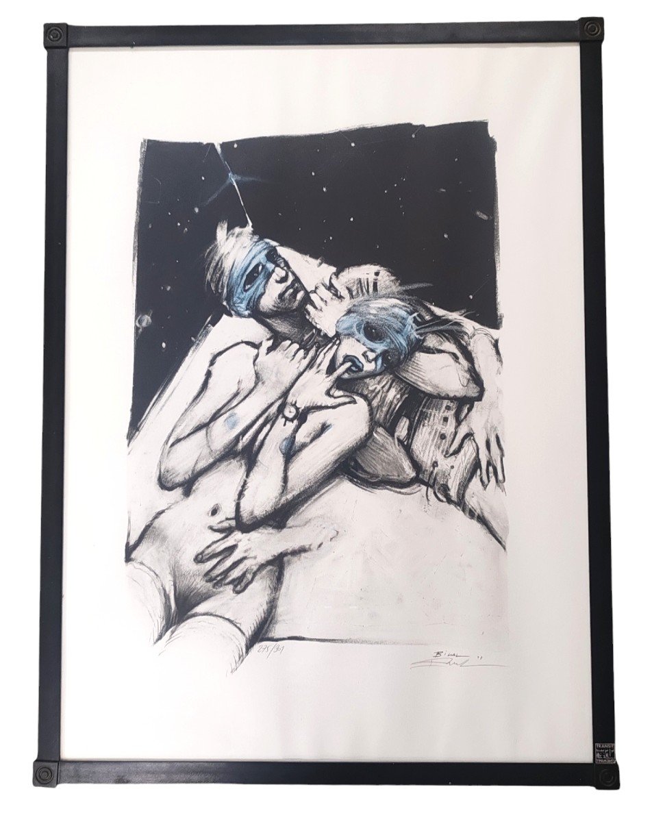 Enki Bilal (né En 1951) Lithographie Christian Desbois Editions Paris. 