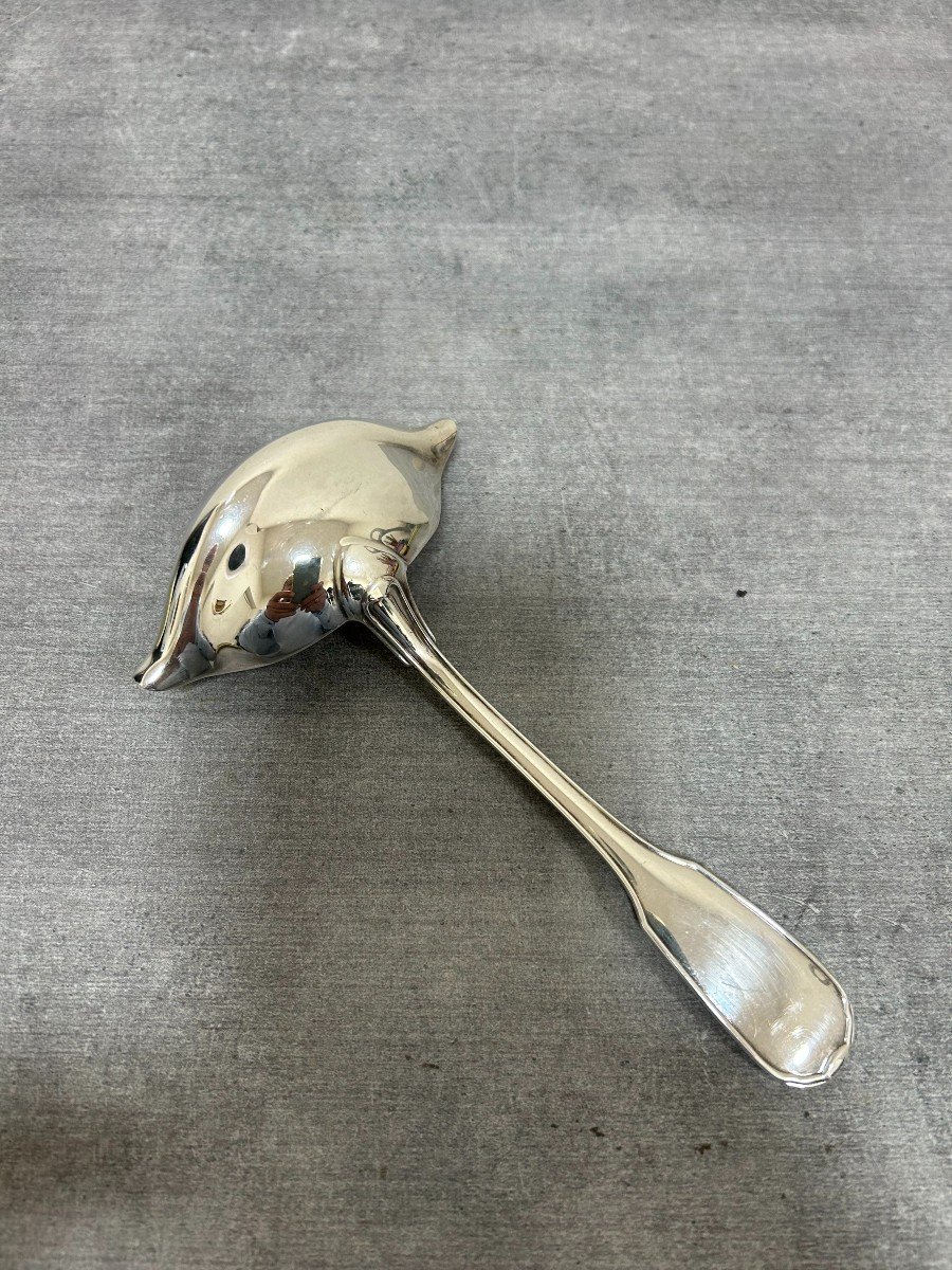 Fat And Lean Sauce Spoon, Silver Metal Versailles Model From Christofle-photo-2