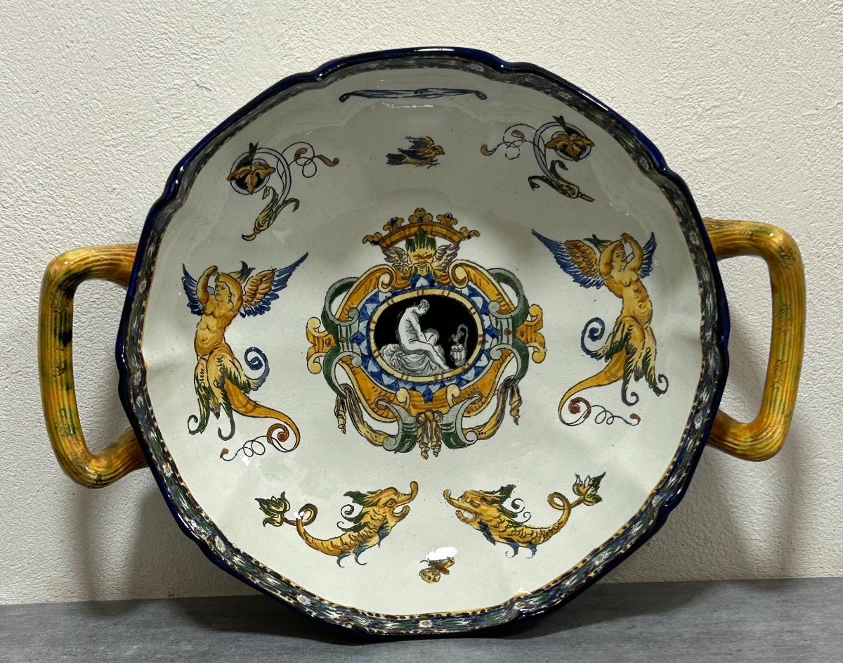 Melonnière Or Fruit Basket In Earthenware From Giens Renaissance Decor From 1876