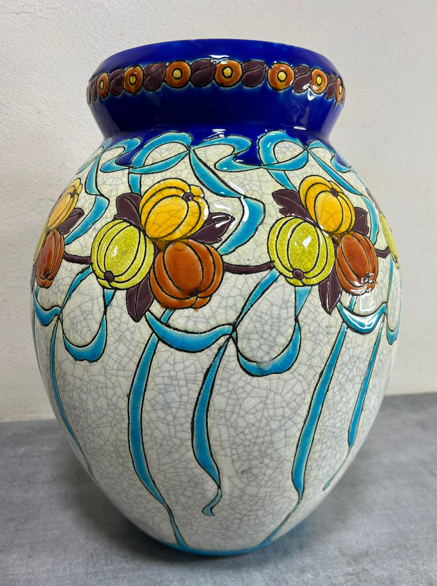 Vase Charles Catteau (1880-1966) Boch Frère 