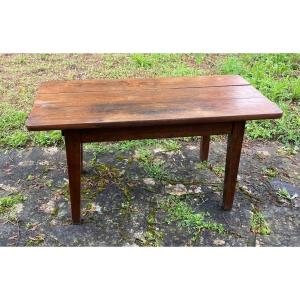 Farm Table In Solid Oak 19th