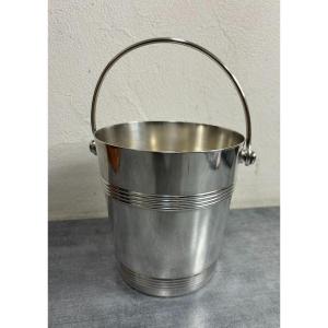 Christofle Galia Silver Metal Ice Bucket 1950s