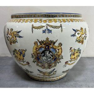 Giens Earthenware Planter, Late 19th Century