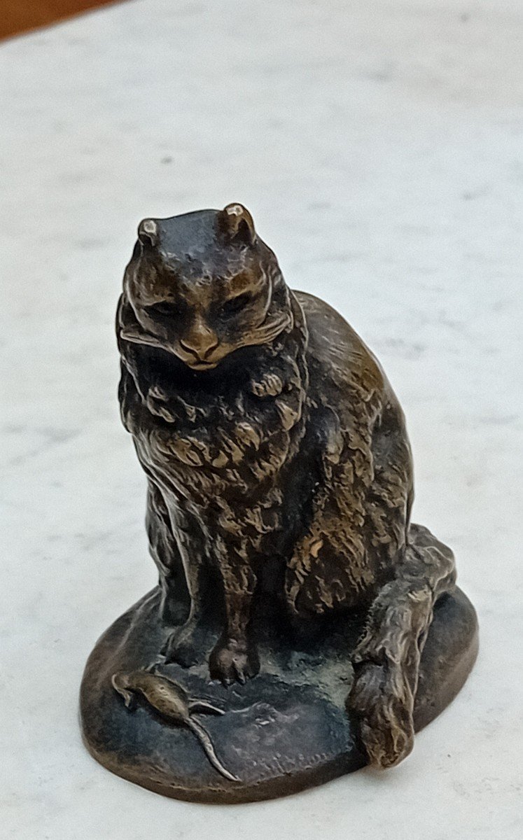 Petit Bronze Animalier "chat"