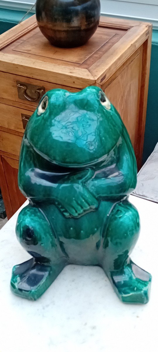 Large Ceramic Frog