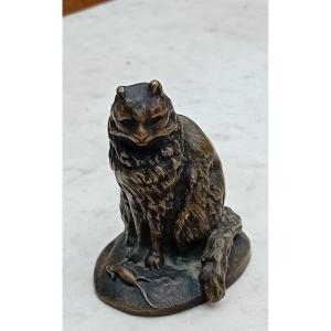 Petit Bronze Animalier "chat"