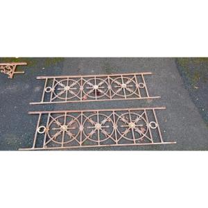 Pair Of Cast Iron Guardrails