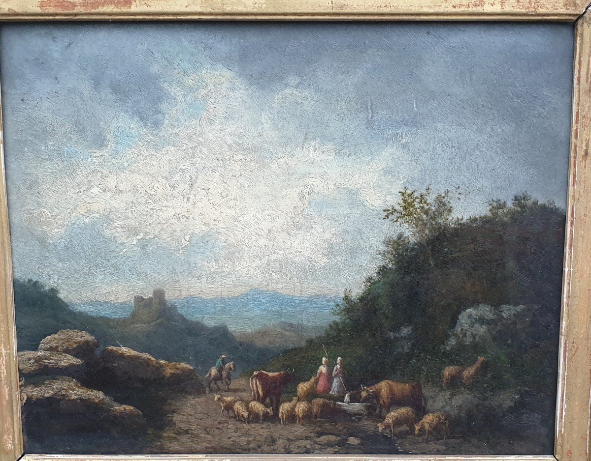 Claude Auguste Tamisier Country Scene XIX-photo-2