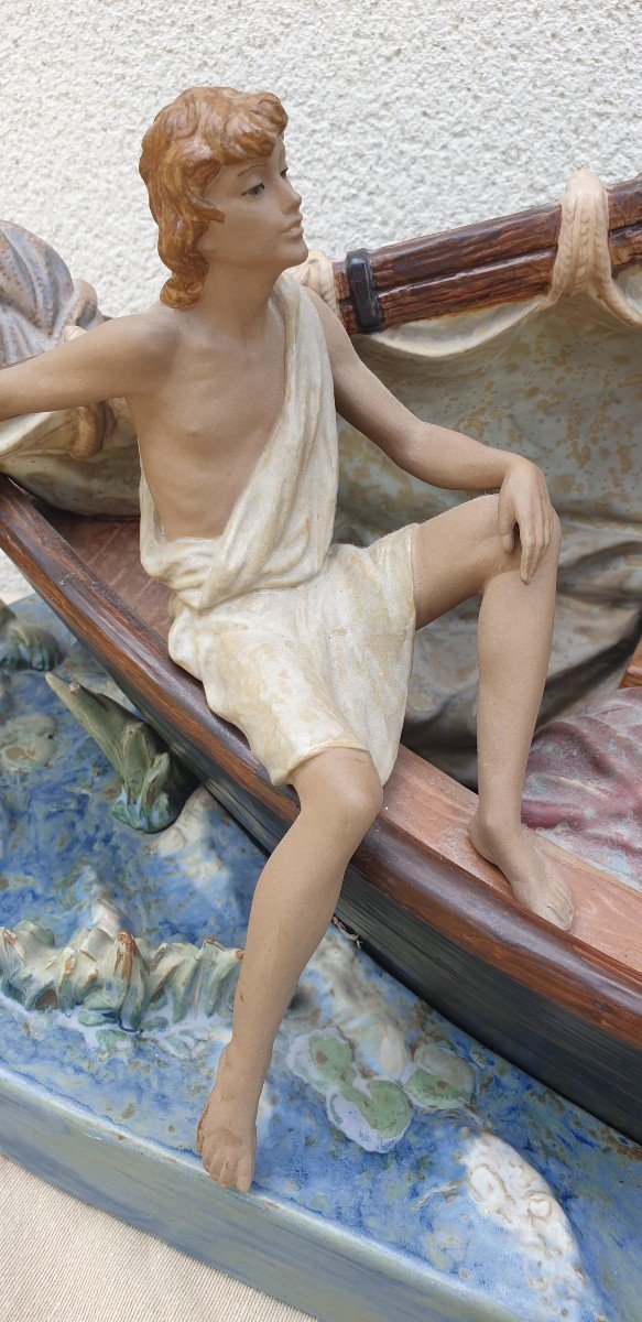 Lladro "jesus In Tiberius Gold (tiberias) Sculpture Limited Edition-photo-2