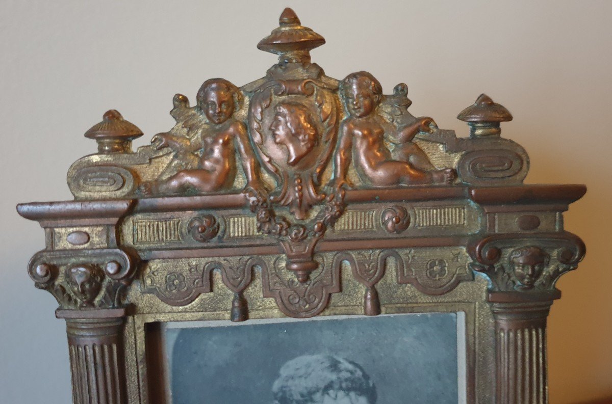 Bronze Frame Allegory Of The Arts Music Theater-photo-4