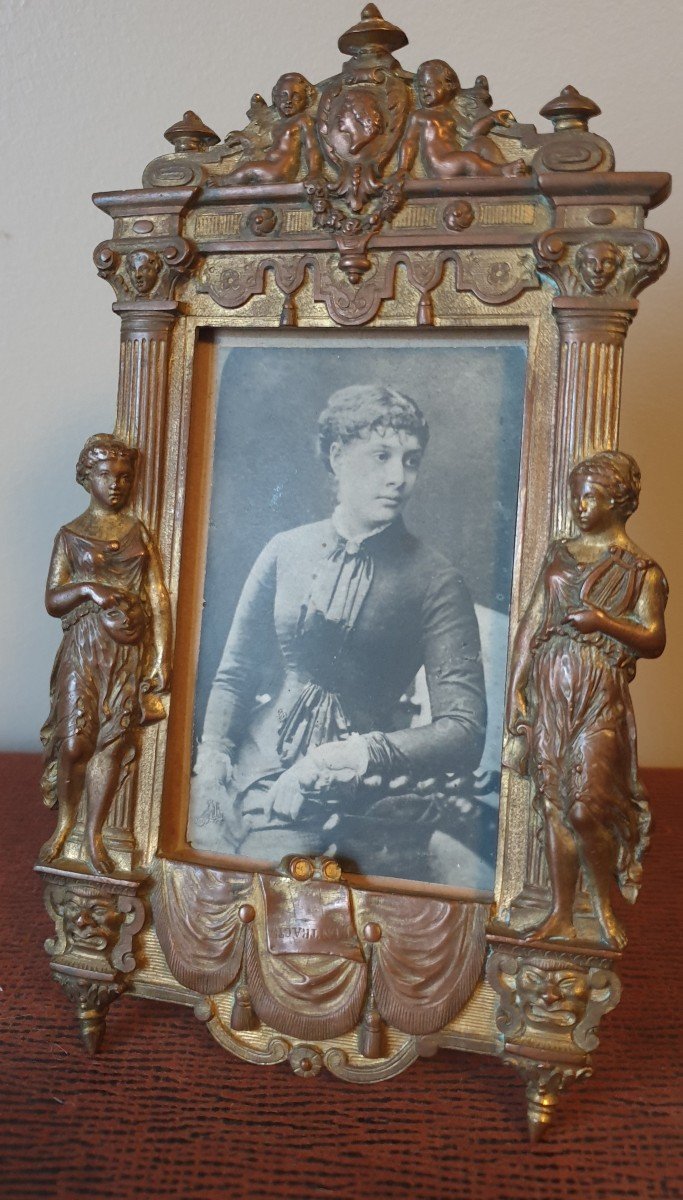 Bronze Frame Allegory Of The Arts Music Theater