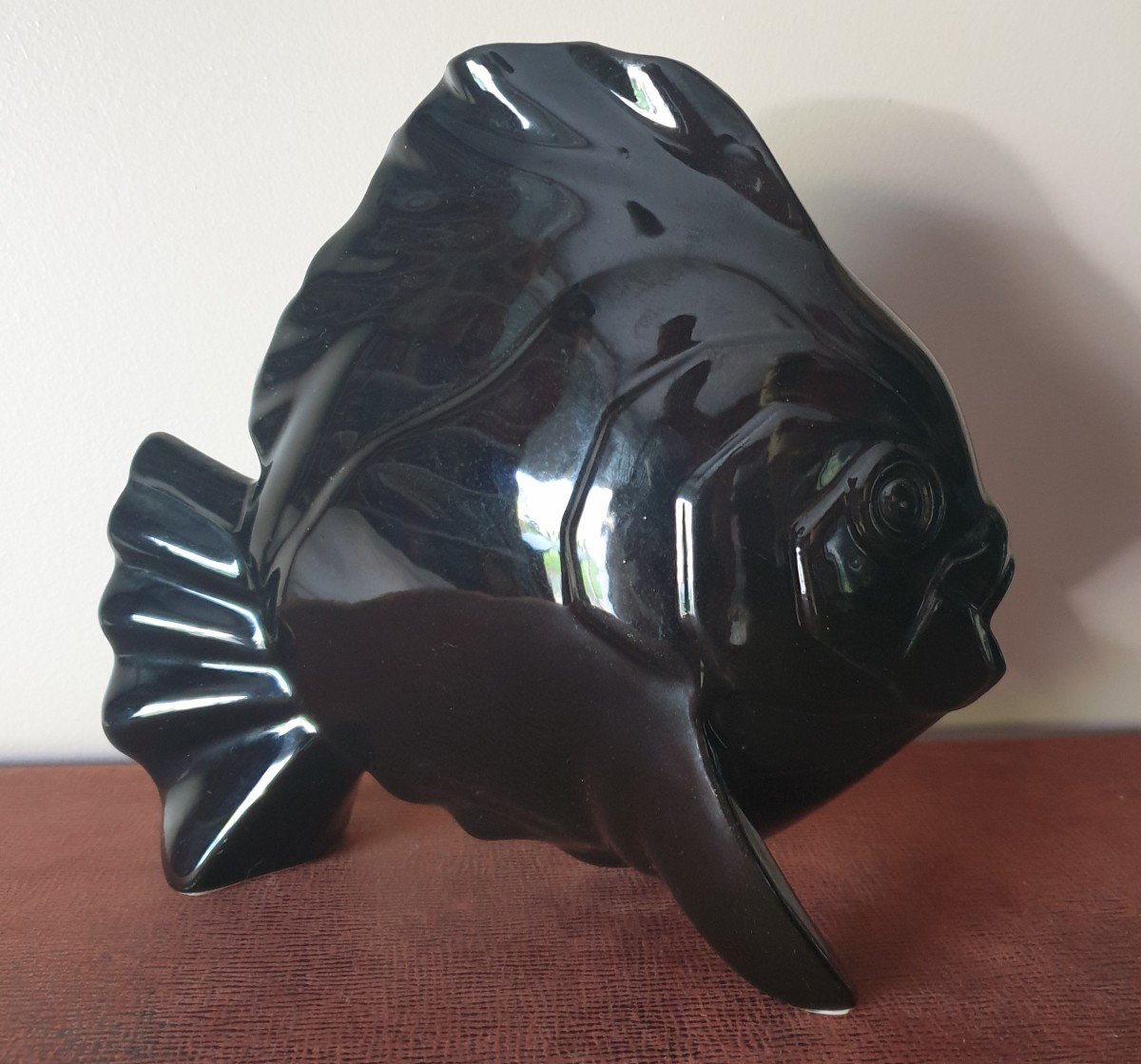 Géo Condé Poisson Faïence Lunéville Art Déco 1930 -photo-3