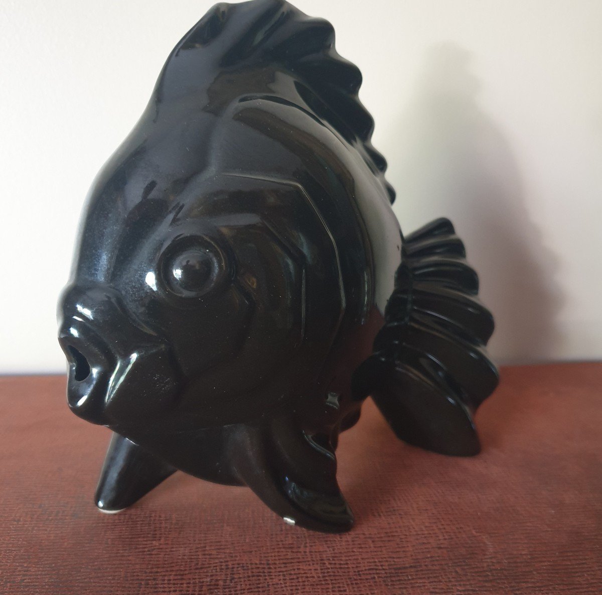 Géo Condé Poisson Faïence Lunéville Art Déco 1930 -photo-4