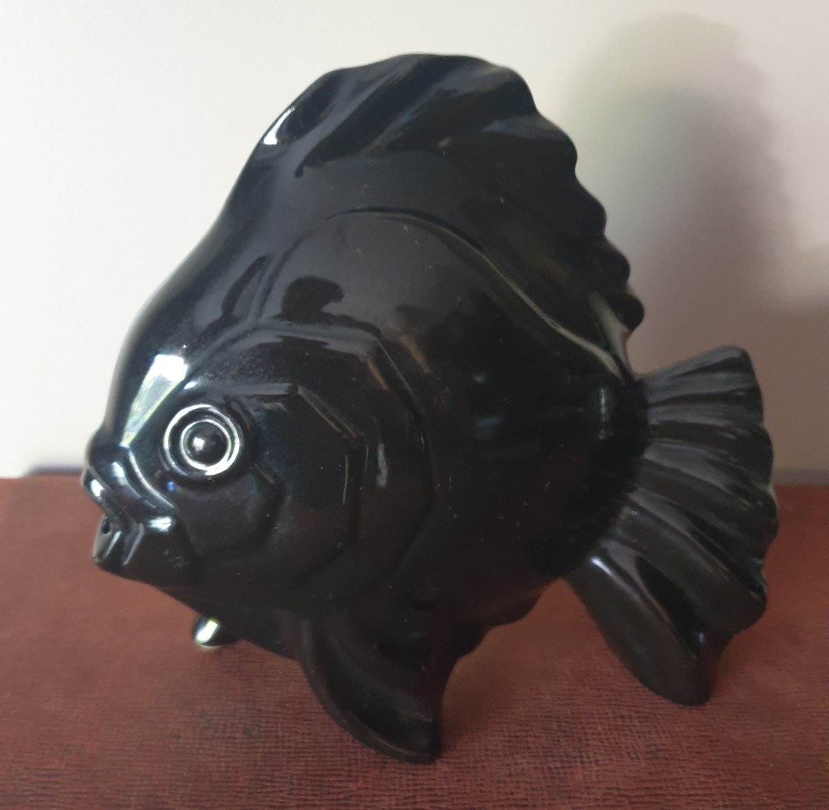 Géo Condé Poisson Faïence Lunéville Art Déco 1930 