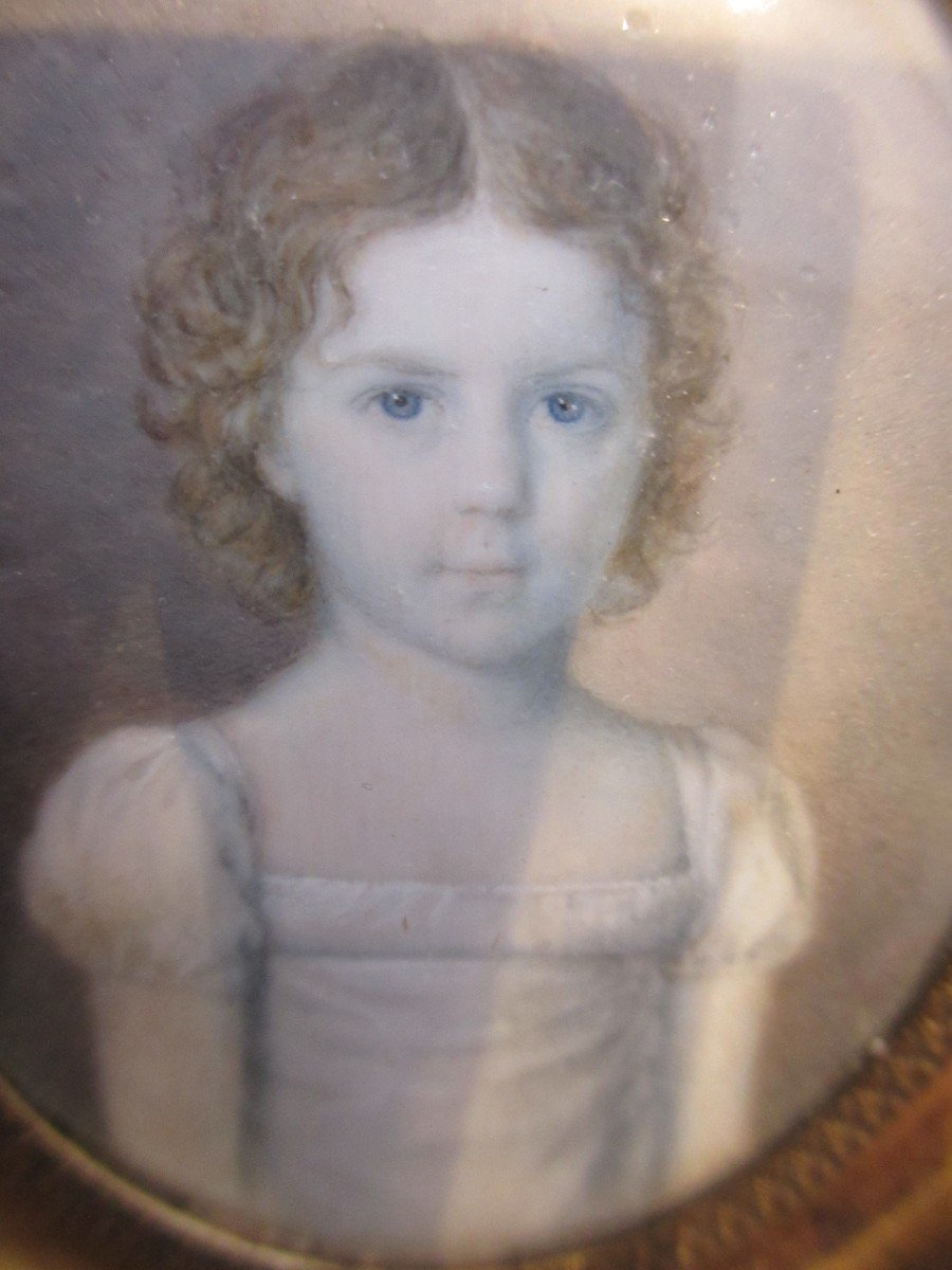 Five Miniature Portraits Of The Du Parron Family, 18th And 19th Centuries.-photo-4