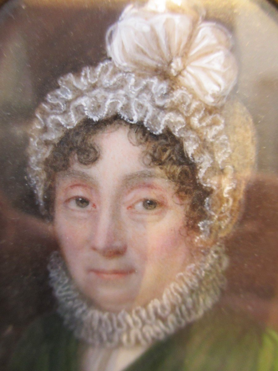 Five Miniature Portraits Of The Du Parron Family, 18th And 19th Centuries.-photo-5