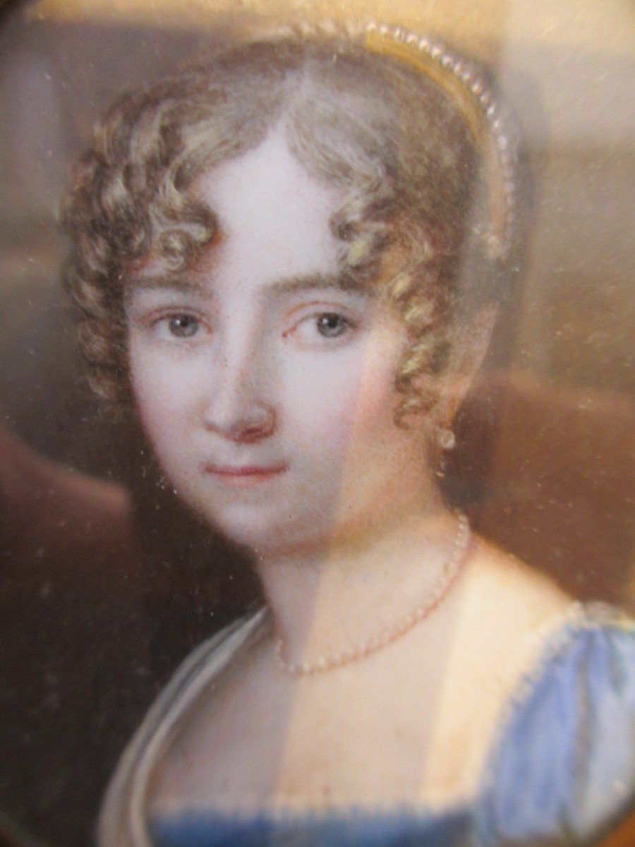 Five Miniature Portraits Of The Du Parron Family, 18th And 19th Centuries.-photo-6