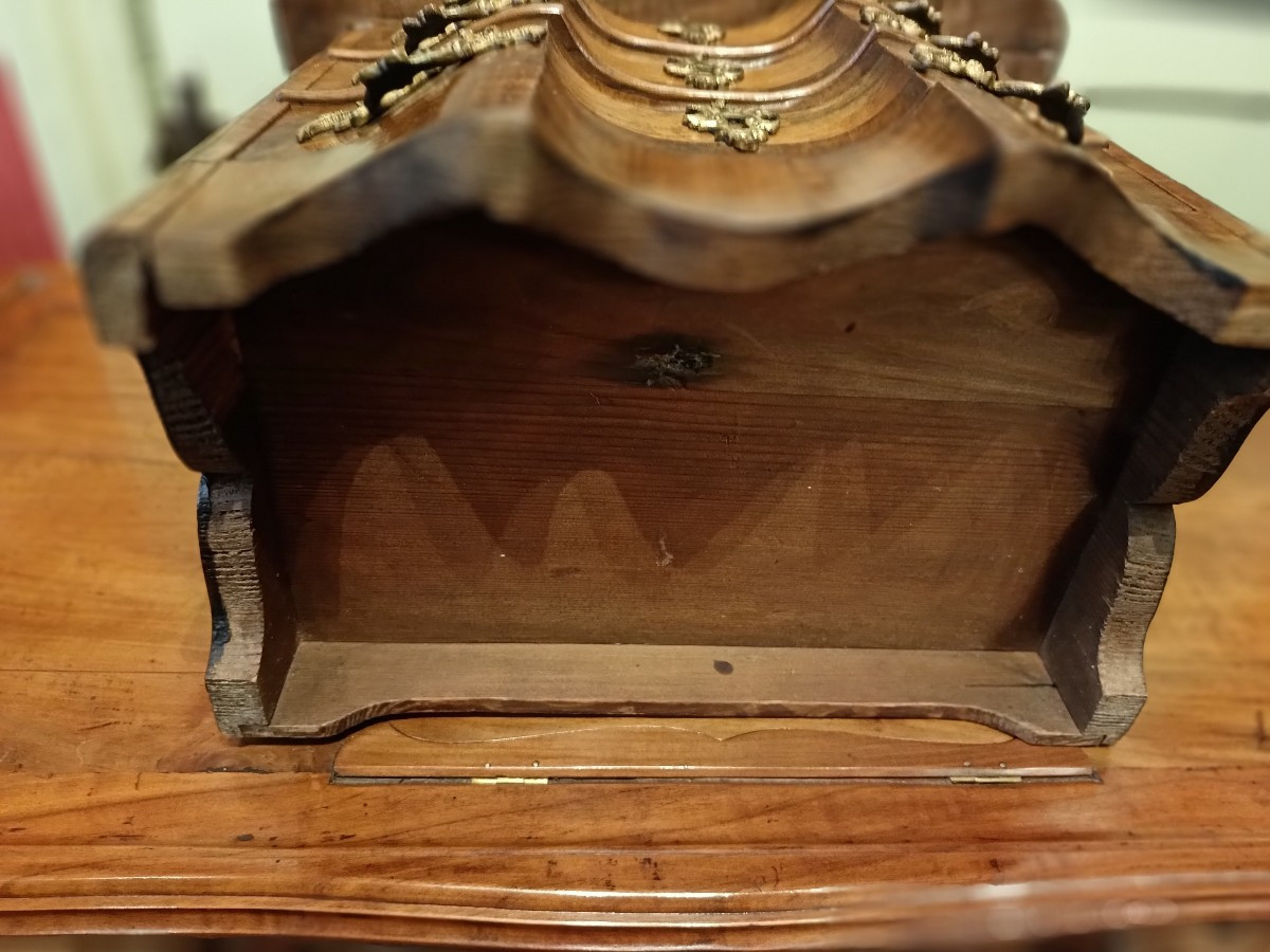 Rare Commode De Maitrise En Bois De Placage . Strasbourg Ou Vallée Du Rhin.-photo-4