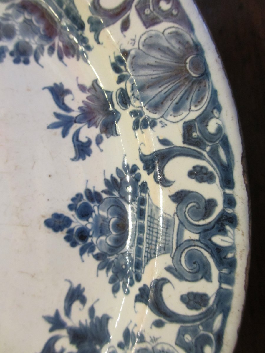 Assiette En Faience De Rouen-photo-3