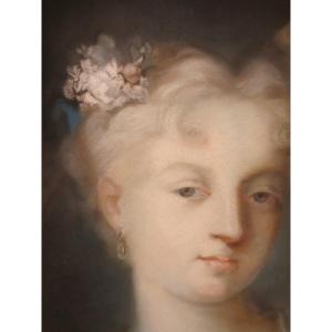 Feminine Pastel In The Taste Of Rosalba Carriera