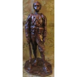 "le Tirailleur Sénégalais" Bronze De Paul Moreau- Vauthier