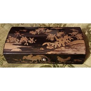 Rare Small Japanese Lacquer Writing Box. 18th Century