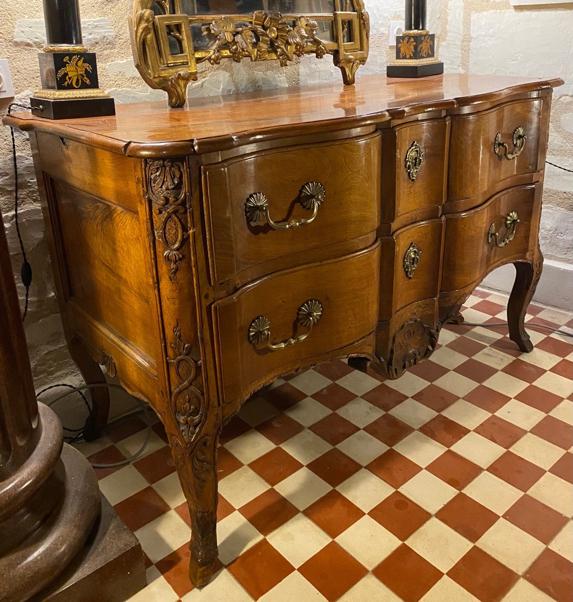 Crossbow-shaped Chest Of Drawers, Pierre Hache, 18th Century