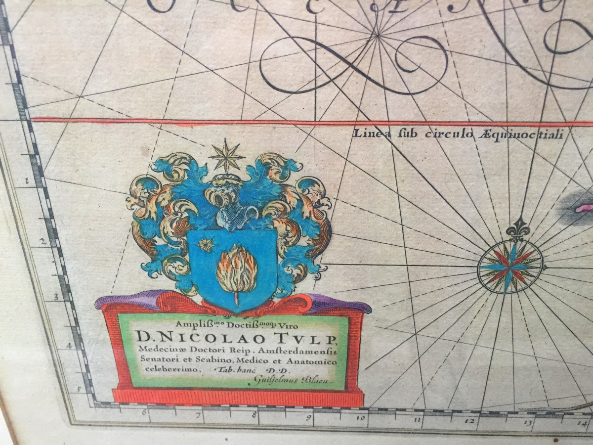 Map Of The Gulf Of Guinea By Blaeu, Circa 1650.-photo-3