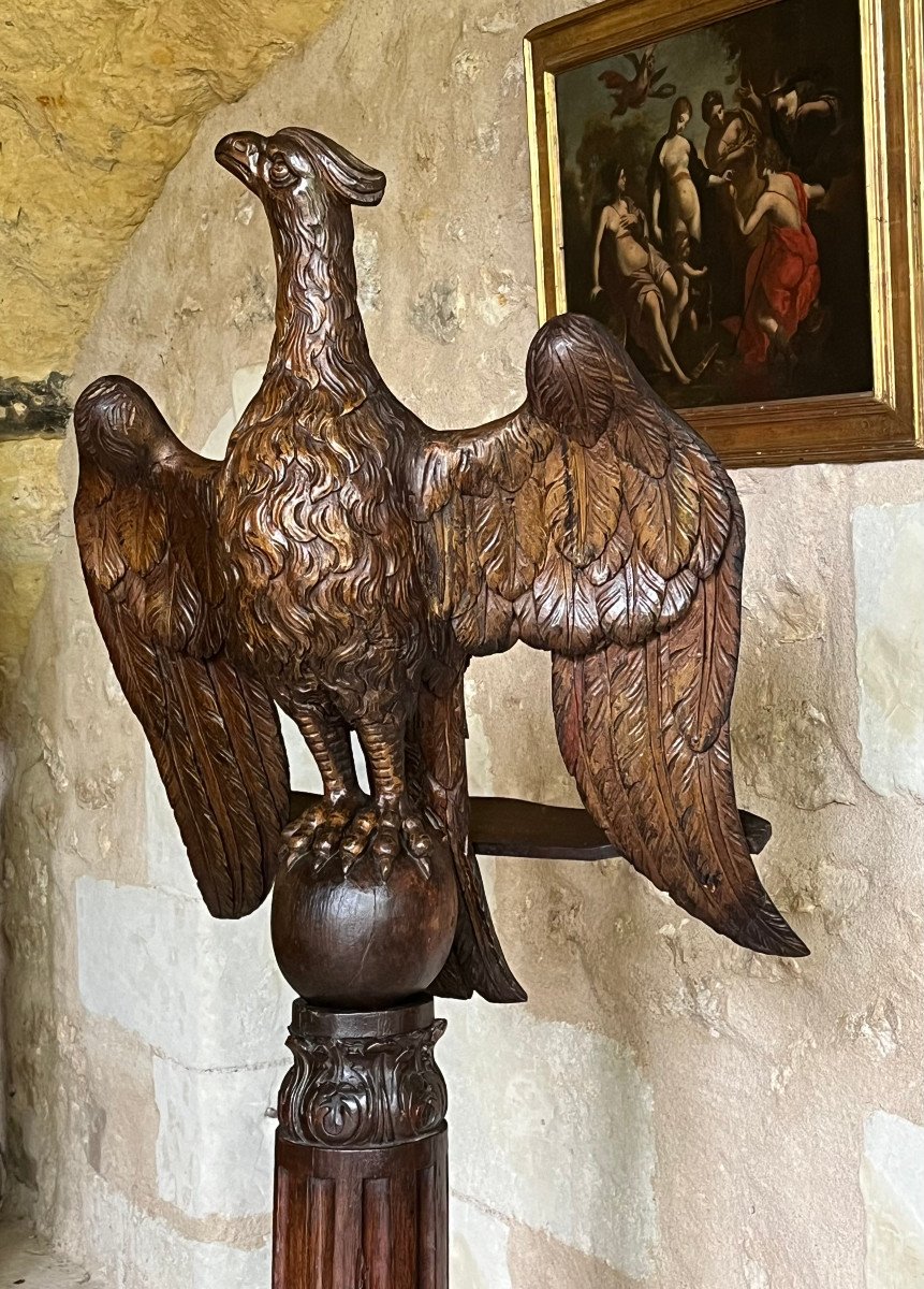 Important Eagle Lectern, 18th Century-photo-2