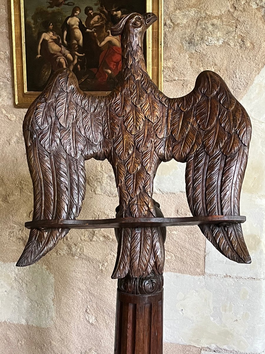 Important Eagle Lectern, 18th Century-photo-4