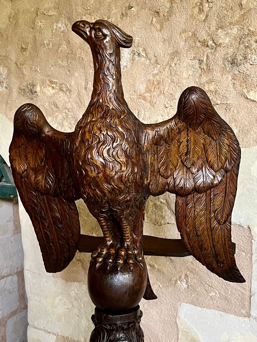 Important Eagle Lectern, 18th Century-photo-1