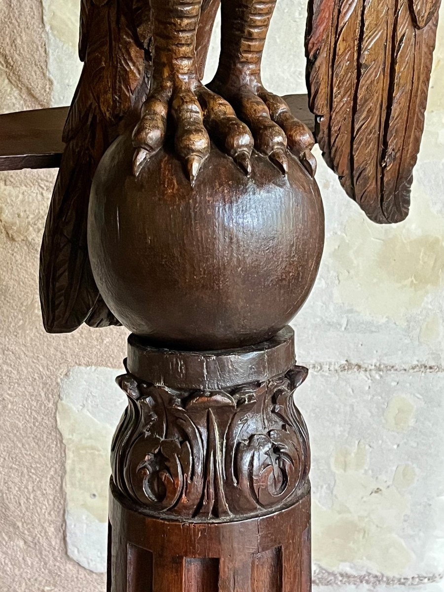 Important Eagle Lectern, 18th Century-photo-2