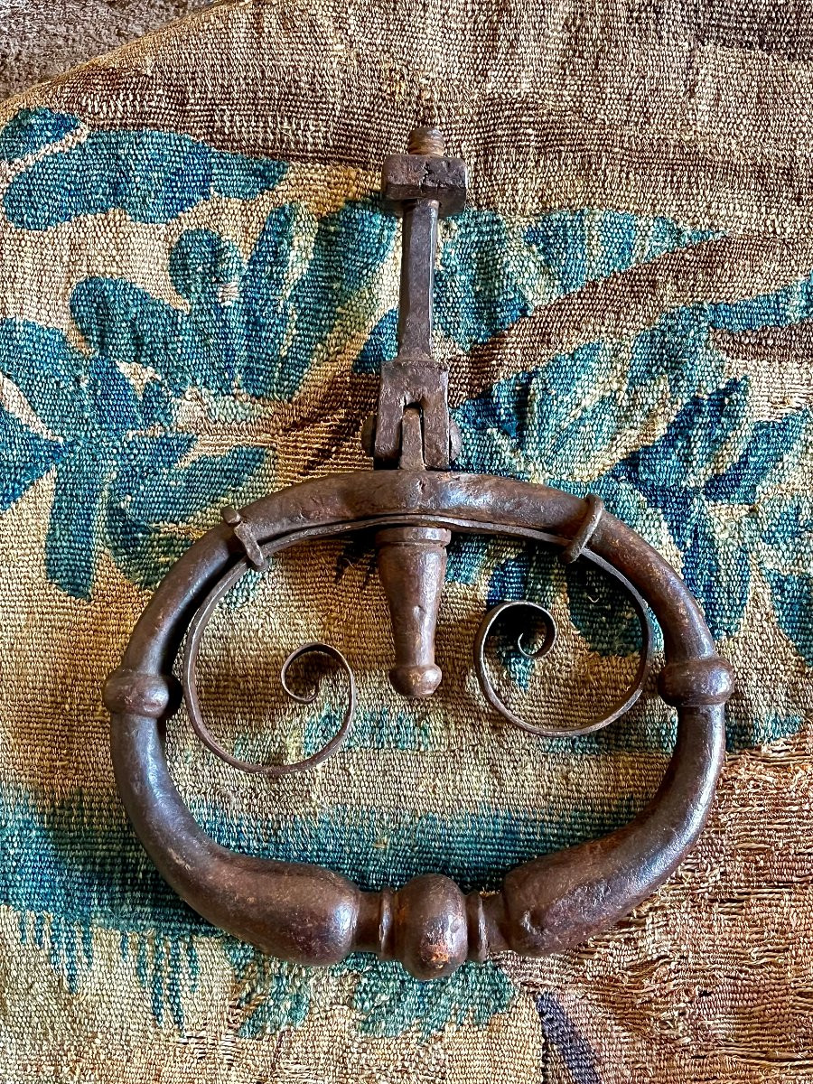 Large Wrought Iron Door Knocker. Late 17th Century, Early 18th Century.-photo-3