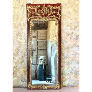 Provençal Woodwork Mirror Said Between Two, 18th Century