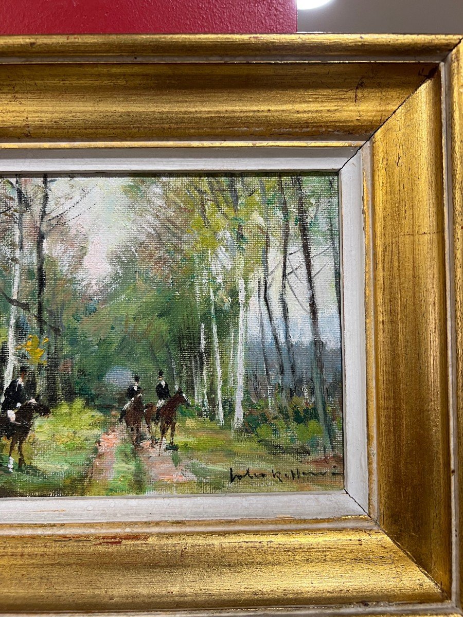 Painting Signed Jules René Herve Oil On Canvas-photo-4