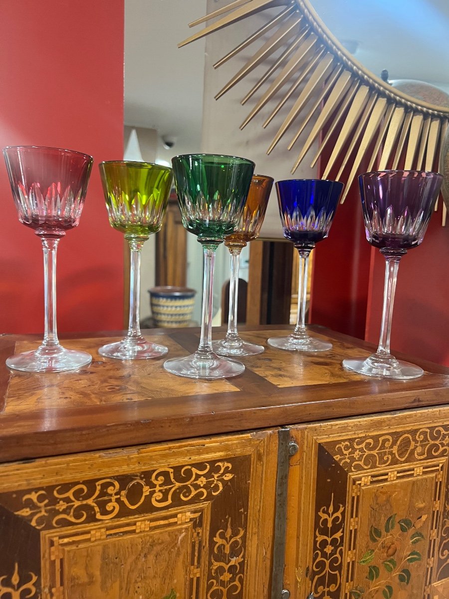 Series Of Six Baccarat Glasses Model Lavandou-photo-1