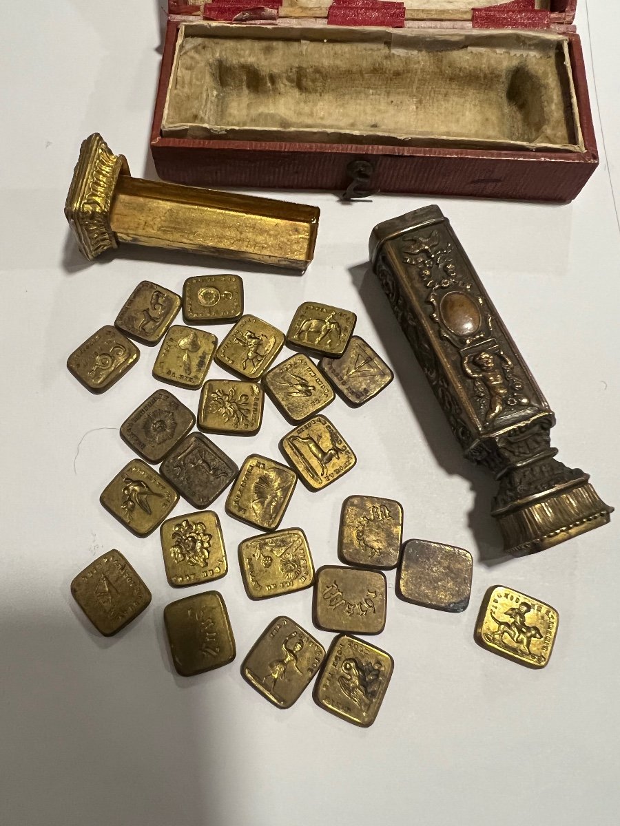 Freemason's Seal Containing 24 Plaques, 19th Century-photo-3