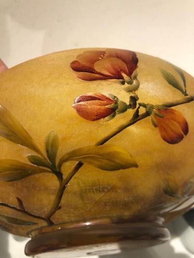 Coupe Vase Daum A Nancy Art Nouveau-photo-4
