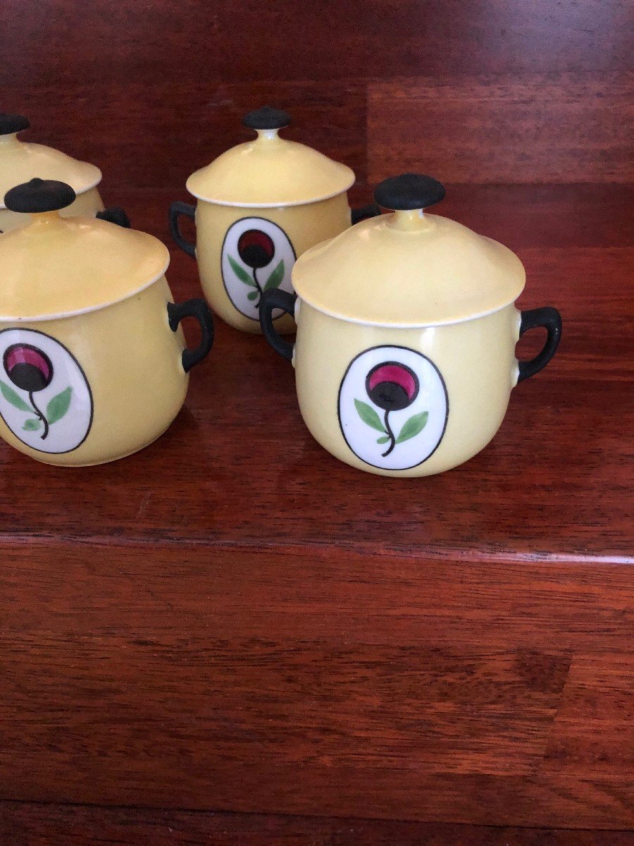 Porcelain Cream Jars Jean Luce Complete-photo-3