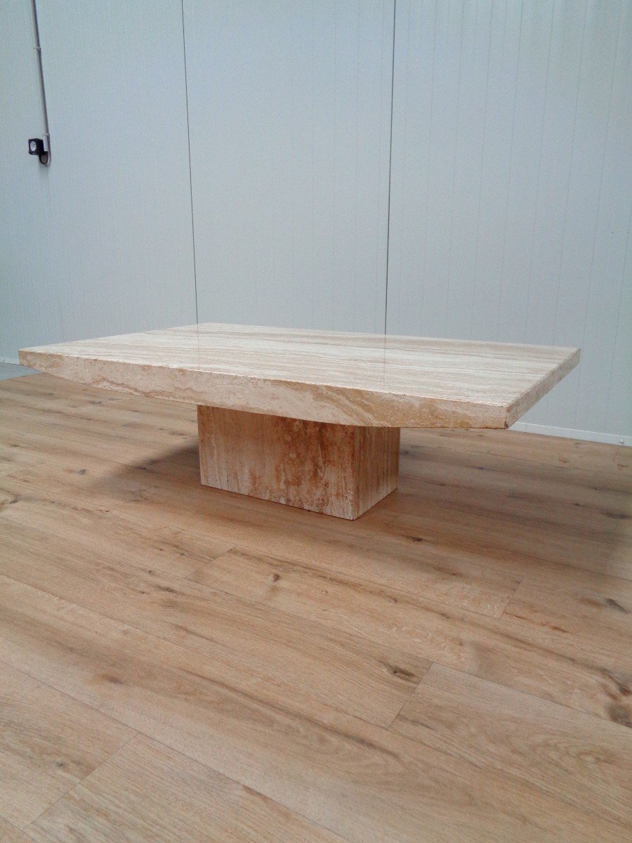 Travertine Coffee Table 1970-photo-4