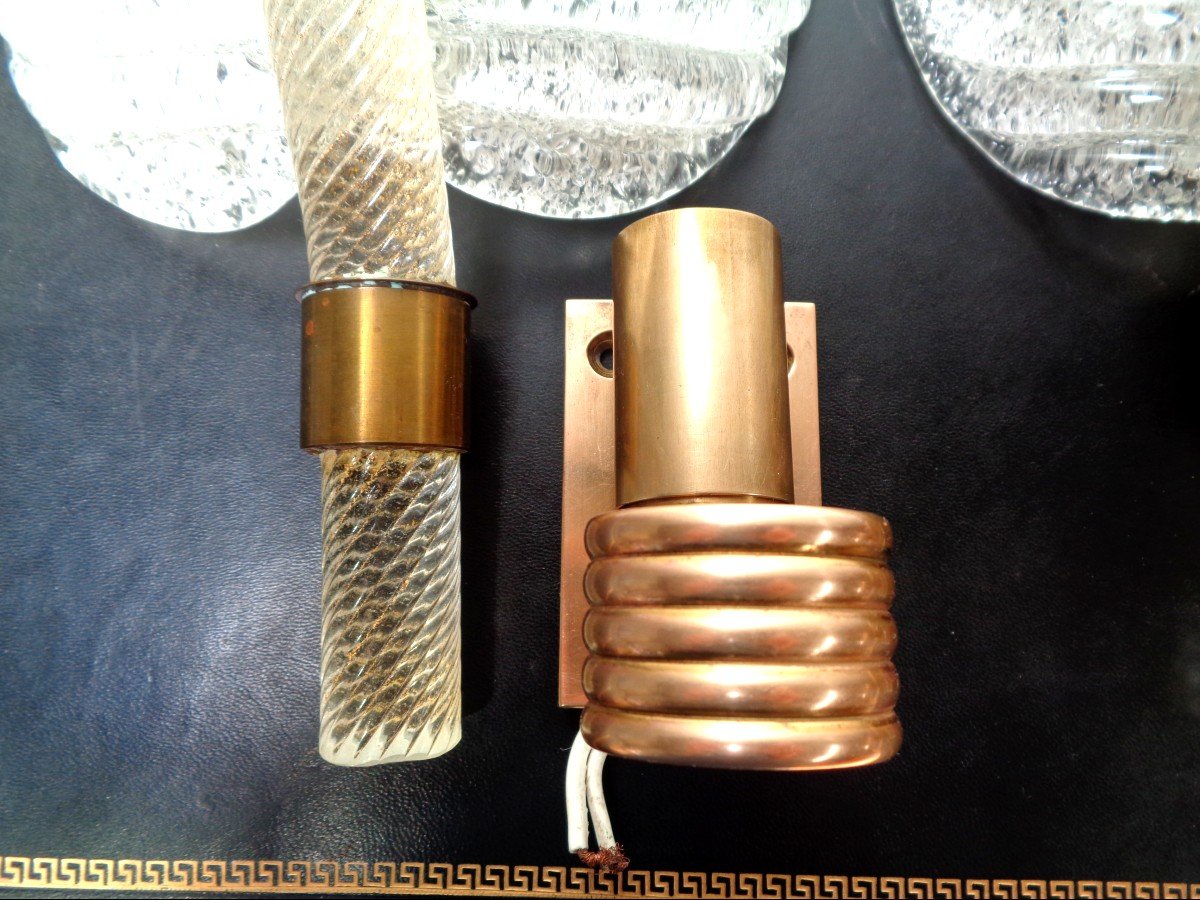 Pair Of Wall Lights By Barovier And Toso-photo-1