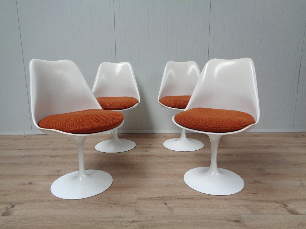 4 Chaises tulipes Knoll-photo-2