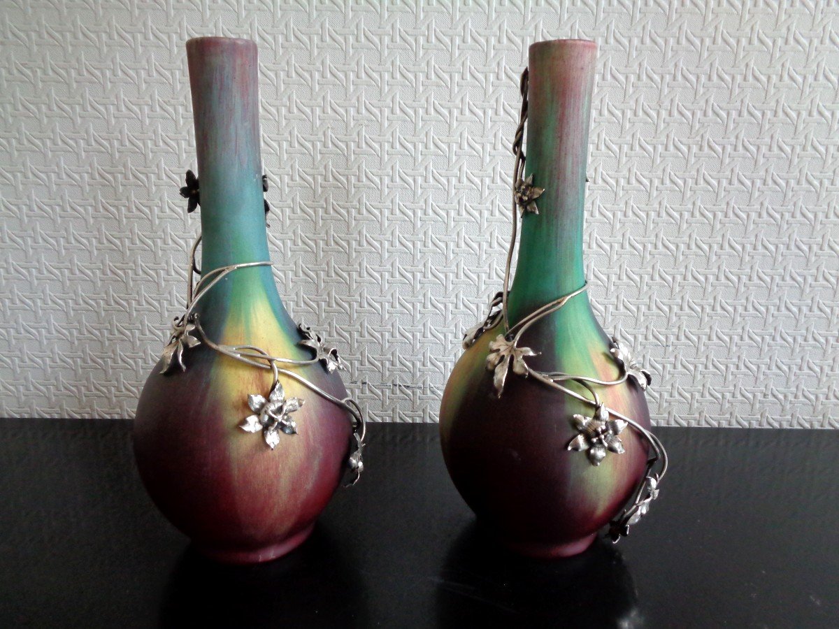 Paire de vases de Eugène Baudin-photo-4