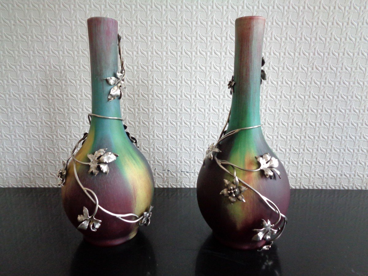 Paire de vases de Eugène Baudin