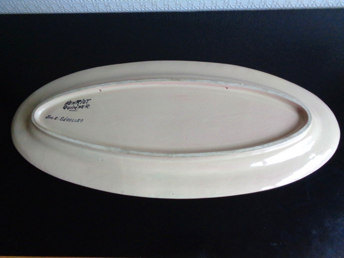 Quimper Earthenware Dish By Jim E Sévellec-photo-3