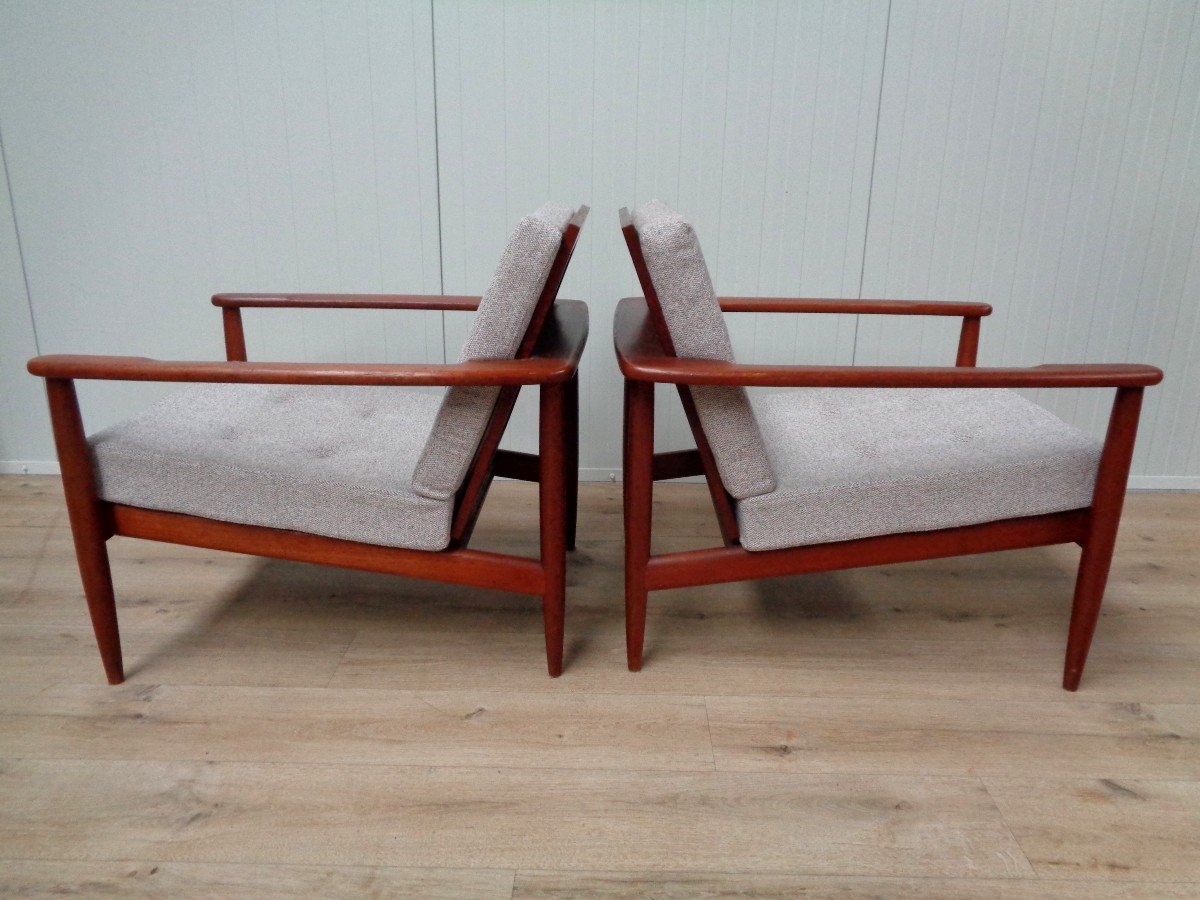 Pair Of Scandinavian Armchairs 1960-photo-4