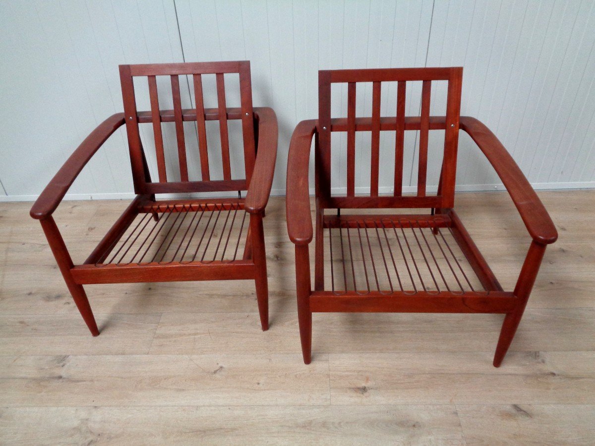 Pair Of Scandinavian Armchairs 1960-photo-1