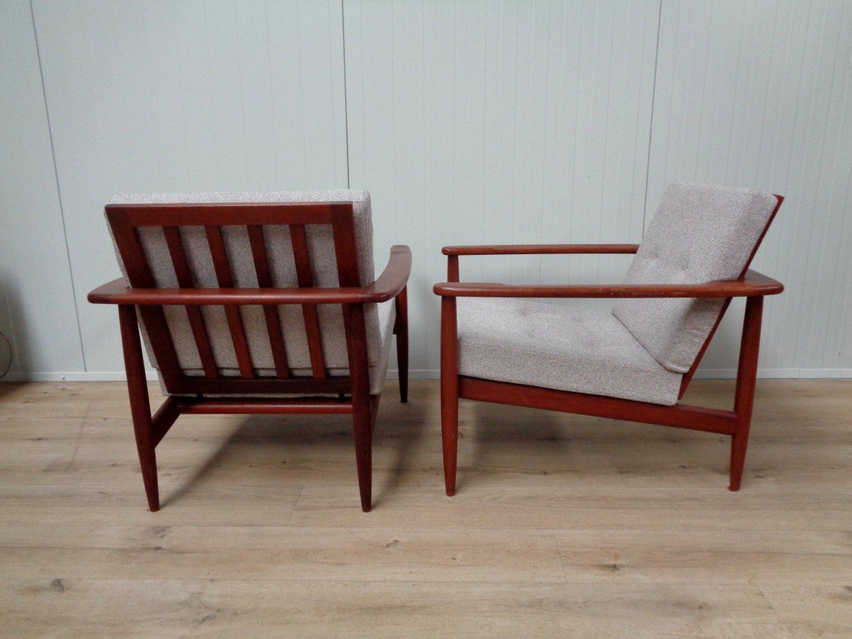 Paire fauteuils Scandinaves 1960-photo-4