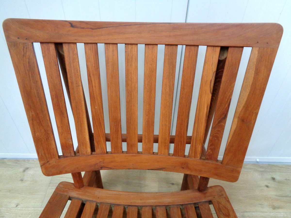 Pair Of Teak Armchairs-photo-4