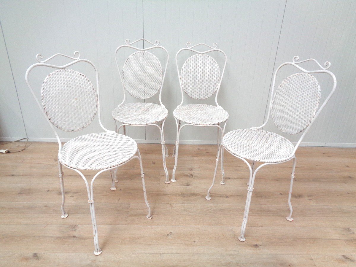 Garden Table And Chairs - Early 20th Century-photo-3